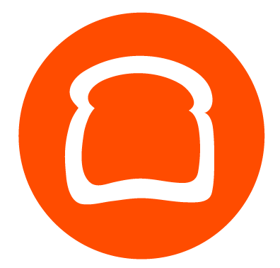 orange and white Toast online ordering logo